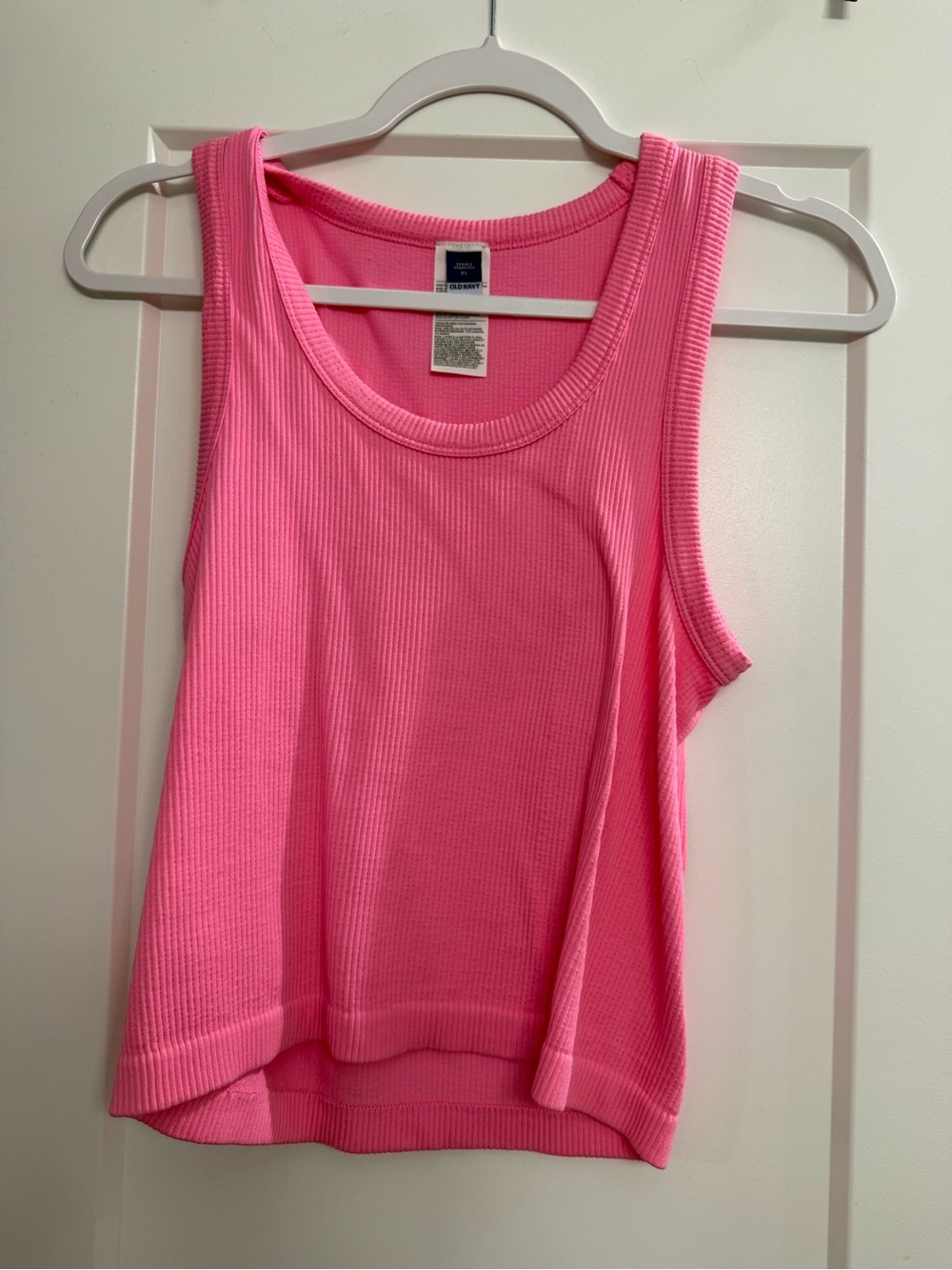 Old Navy Pink Ribbed Tank Top